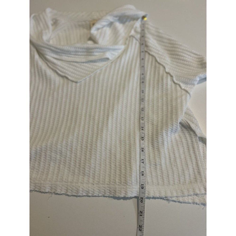 We The Free White Cowl Neck Jersey Top - Picture 7 of 8